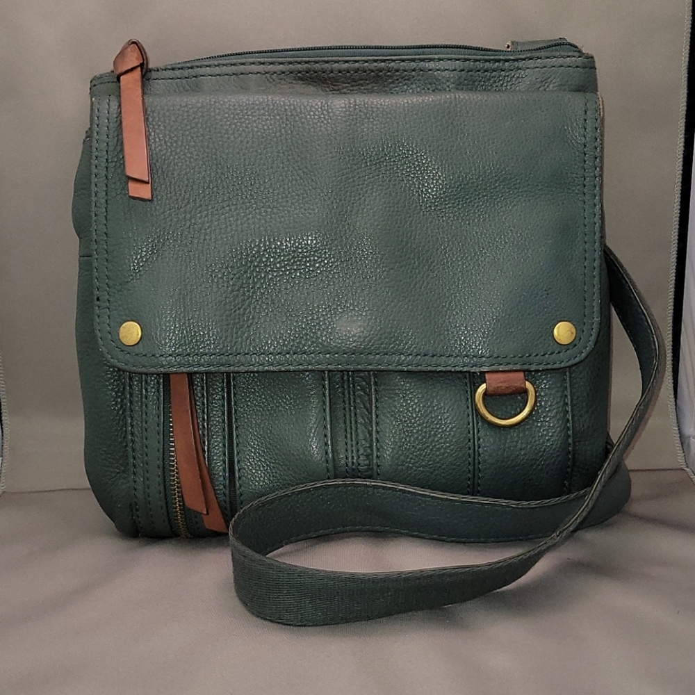 —FOSSIL— Morgan Traveler Crossbody Bag - Green